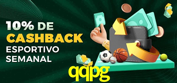 10% de bônus de cashback na qqpg